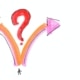 Entscheidung treffen – Option A oder B – rechts oder links?